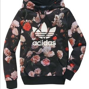 Women’s Trefoil Floral Rose Hoodie Jacket